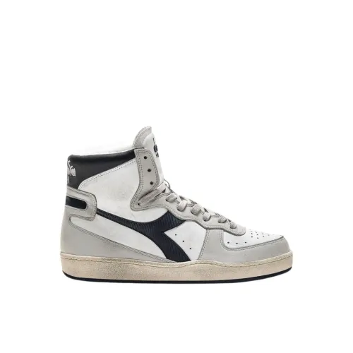 Diadora , Vintage High Cut Sneakers - White/High Rise ,White male, Sizes: