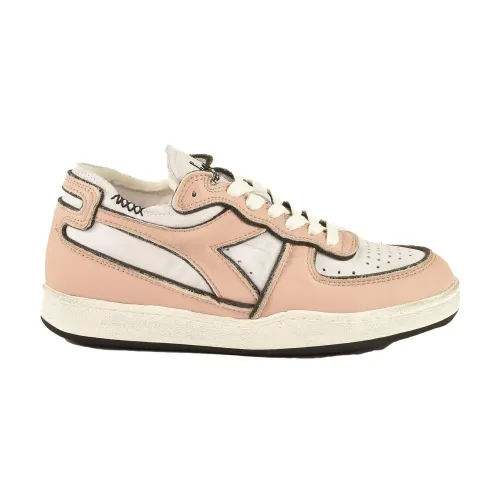 Diadora , White/Pink Sneakers for Women ,Pink female, Sizes: