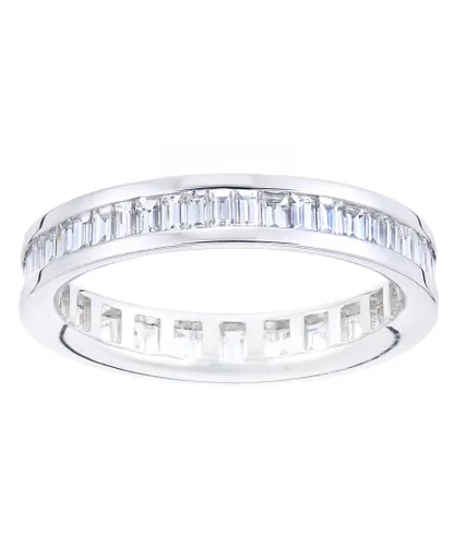 Diamant L'Eternel Womens 18ct White Gold Ring With 1.07ct Diamond - Size L