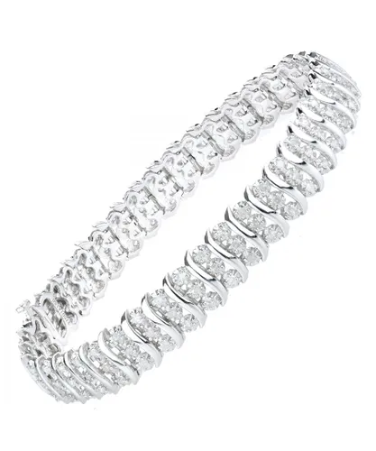 Diamant L'Eternel Womens 9ct White Gold Bracelets With 1.5ct Diamond - One Size