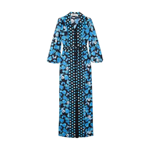 Diane Von Furstenberg , Joshua Maxi Dress ,Blue female, Sizes: