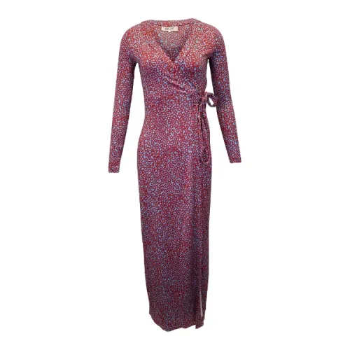 Diane Von Furstenberg , Polyester Dress ,Red female, Sizes: