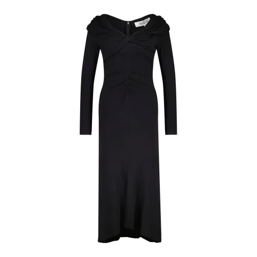 Diane Von Furstenberg , Sylviana Jersey Dress ,Black female, Sizes: