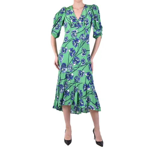 Diane Von Furstenberg , Women Clothing Dress Multicolor Ss23 ,Green female, Sizes:
