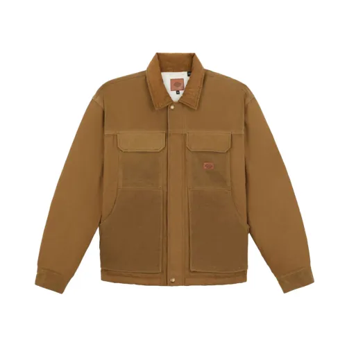 Dickies , Acorn Cotton Jacket for Men ,Brown male, Sizes: