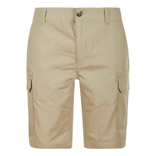 Dickies , Beige Cotton Bermuda Shorts ,Green male, Sizes: