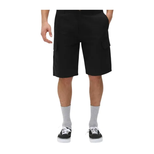 Dickies , Black Millerville Ripstop Cotton Bermuda Shorts ,Black male, Sizes: