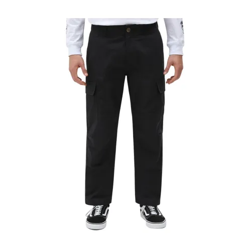 Dickies , Classic Cargo Pants with Reinforced Knees ,Black male, Sizes: