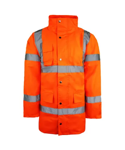 Dickies High Visibility Motoroway Safety Mens Orange Jacket