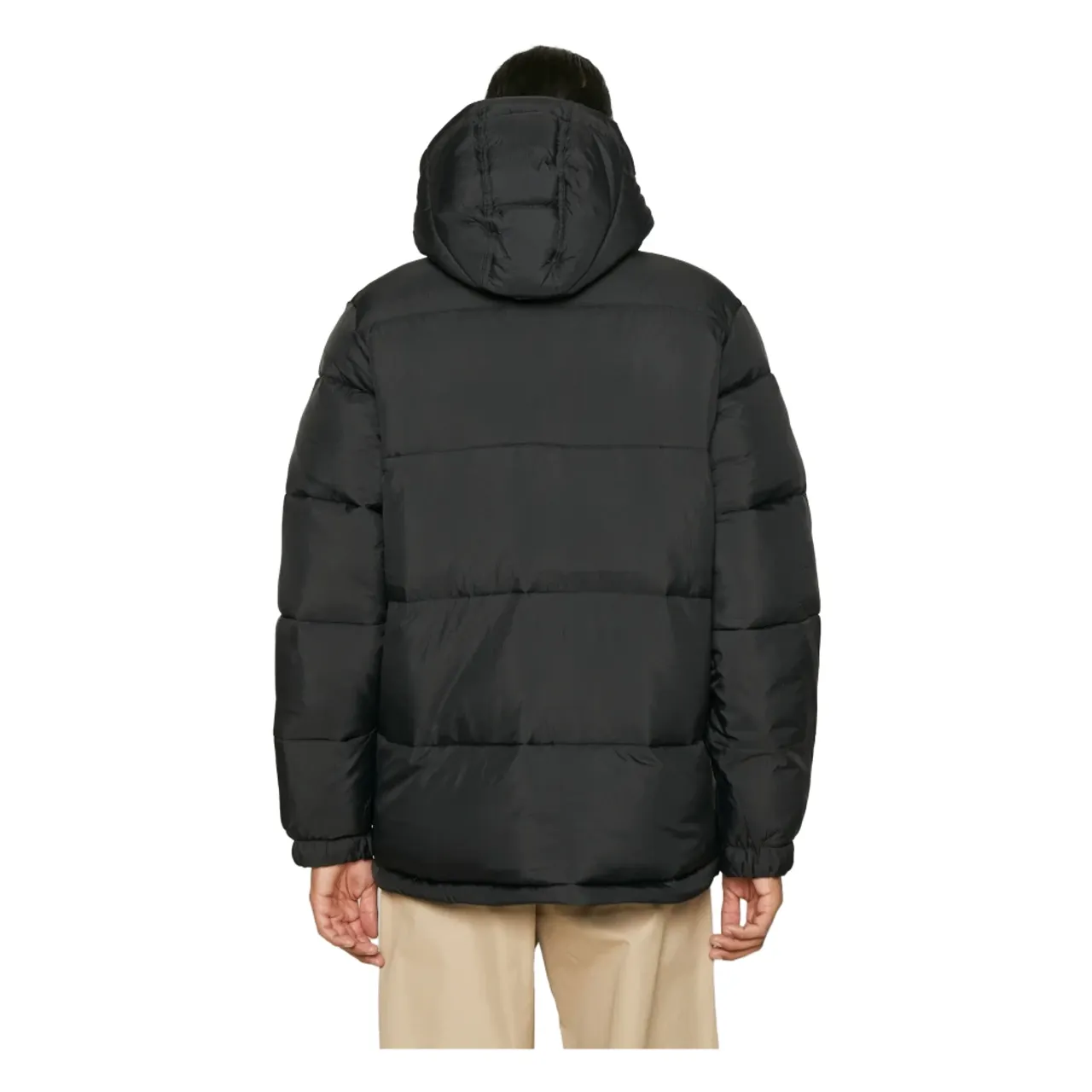 Dickies , Hooded Puffer Jacket ,Black male, Sizes: