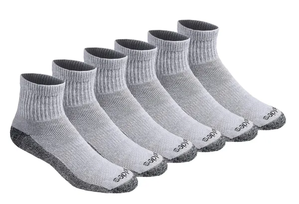 Dickies Men's Dri-tech Moisture Control Quarter Socks (6