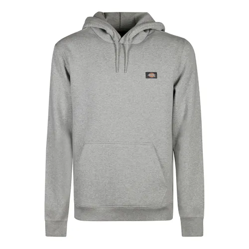 Dickies , Oakport Hoodie with Front Pocket ,Gray male, Sizes: