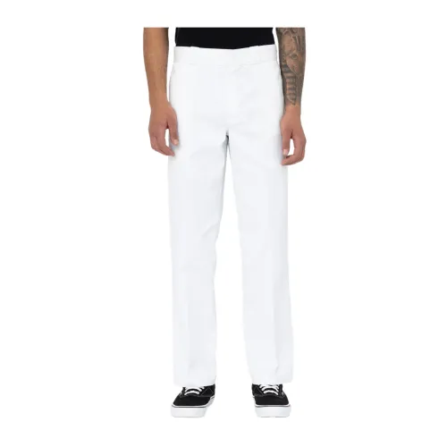 Dickies , Slim Work Pants- Spring/Summer ,White male, Sizes: