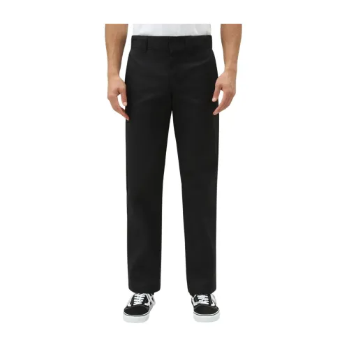 Dickies , Straight Trousers ,Black male, Sizes: