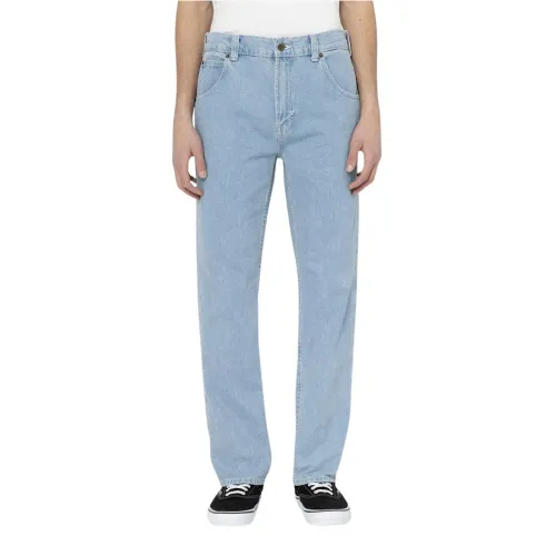 Dickies , Vintage Straight Leg Denim Jeans ,Blue male, Sizes: