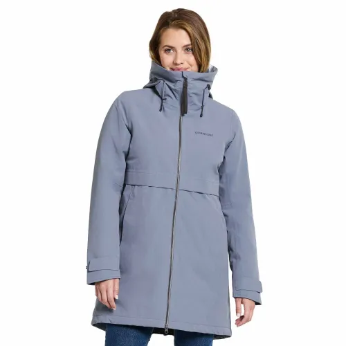 Didriksons Womens Helle 5 Parka Jacket: Glacial Blue: 10