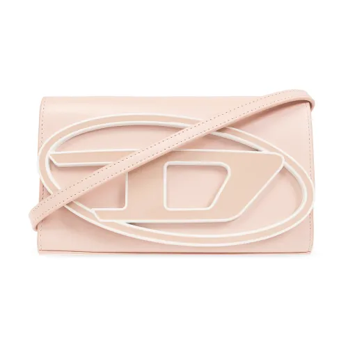 Diesel , 1DR strapped wallet ,Pink female, Sizes: ONE SIZE