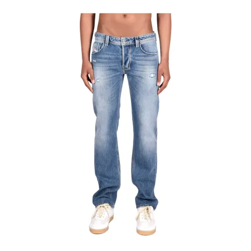 Diesel , 5-Pocket Cotton-Elastane Trousers ,Blue male, Sizes: