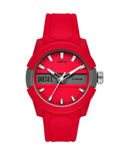 Diesel Bb Mens Red Watch DZ1980 Silicone - One Size
