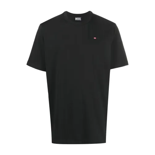Diesel , Black Diesel T-shirts and Polos ,Black male, Sizes: