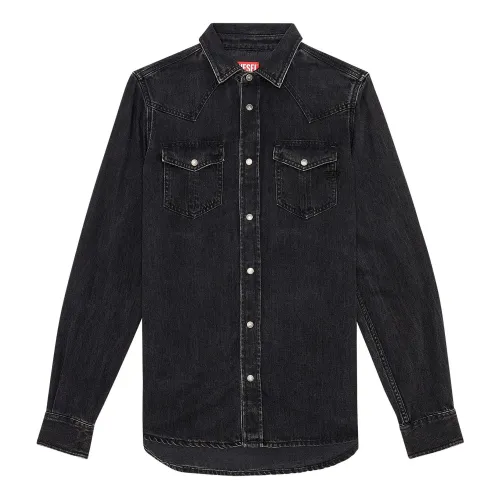 Diesel , Black Shirt Collection ,Black male, Sizes: