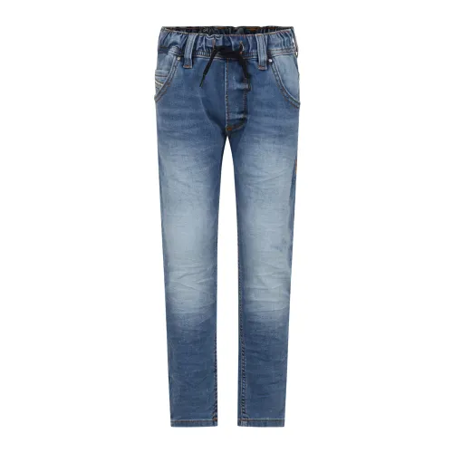 Diesel , Blue Denim Elasticated Waist Jeans ,Blue male, Sizes: