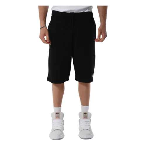Diesel , Cotton Bermuda Shorts with Drawstring Waist ,Black male, Sizes: