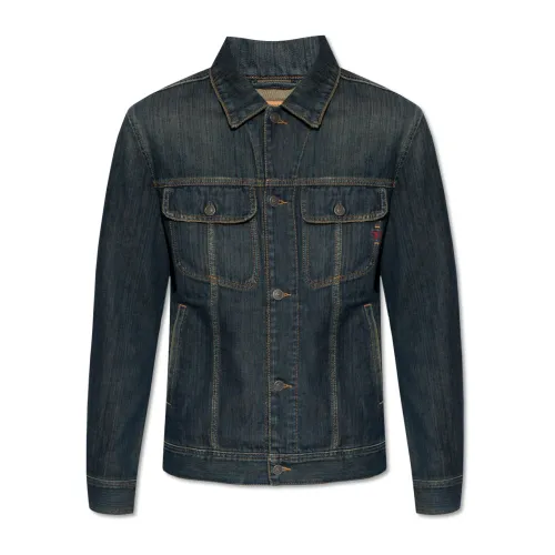 Diesel , ‘D-Barcy’ denim jacket ,Blue male, Sizes: