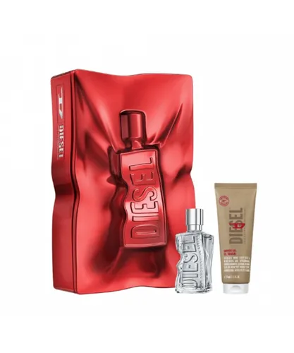 Diesel D By Eau de Toilette Mens Aftershave Gift Set Spray (50ml) with Shower Gel - NA - One Size