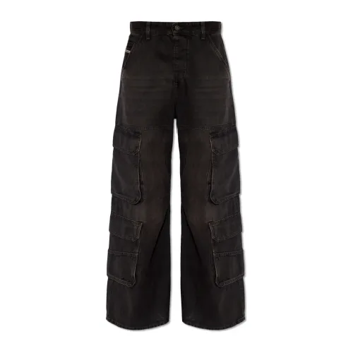 Diesel , D-Sire-Cargo-D jeans ,Gray female, Sizes: