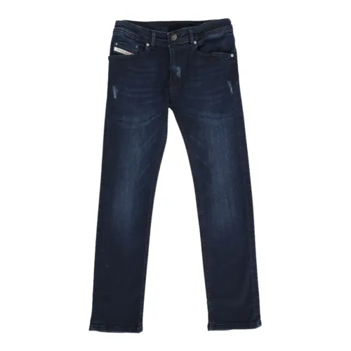 Diesel , Dark Blue Vintage Skinny Kids Jeans ,Blue male, Sizes: