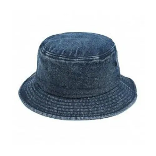 Diesel , Denim Fisherman Hat with Logo Patch ,Blue male, Sizes: