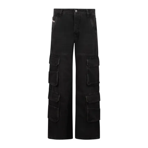 Diesel , Diesel 1996 D-Sire cargo jeans ,Black female, Sizes: