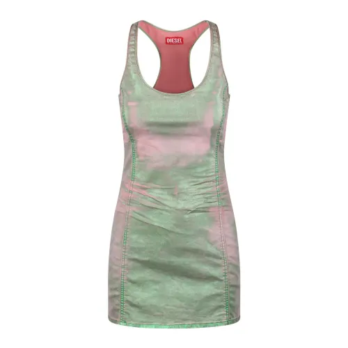 Diesel , Diesel Denim mini dress ,Green female, Sizes: