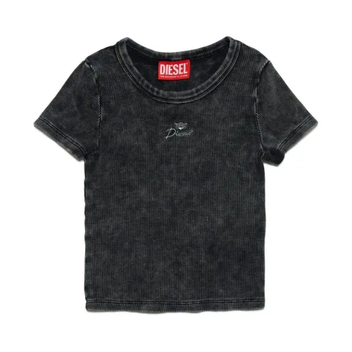 Diesel , Diesel T-shirts and Polos Black ,Black female, Sizes: