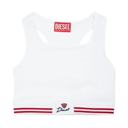 Diesel , Diesel T-shirts and Polos White ,White female, Sizes: