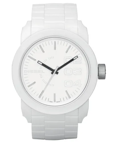 Diesel Double Down Mens White Watch DZ1436 Silicone - One Size