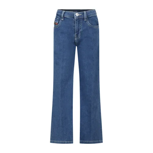 Diesel , Flared Blue Denim Jeans ,Blue female, Sizes: