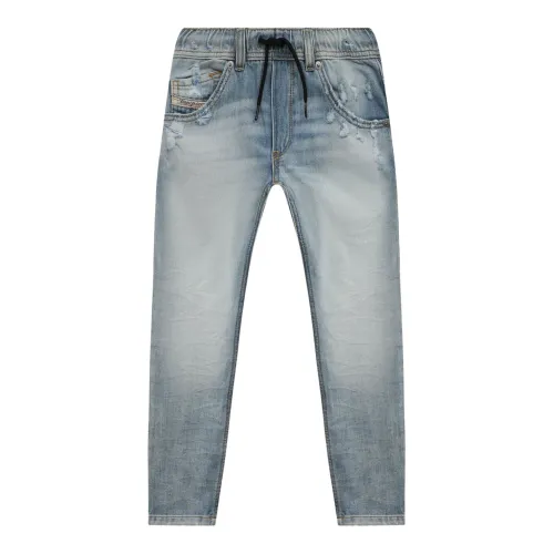 Diesel , Kids Regular Fit Light Wash Denim Jeans ,Blue male, Sizes: