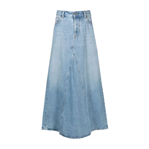 Diesel , Long Denim Skirt ,Blue female, Sizes: