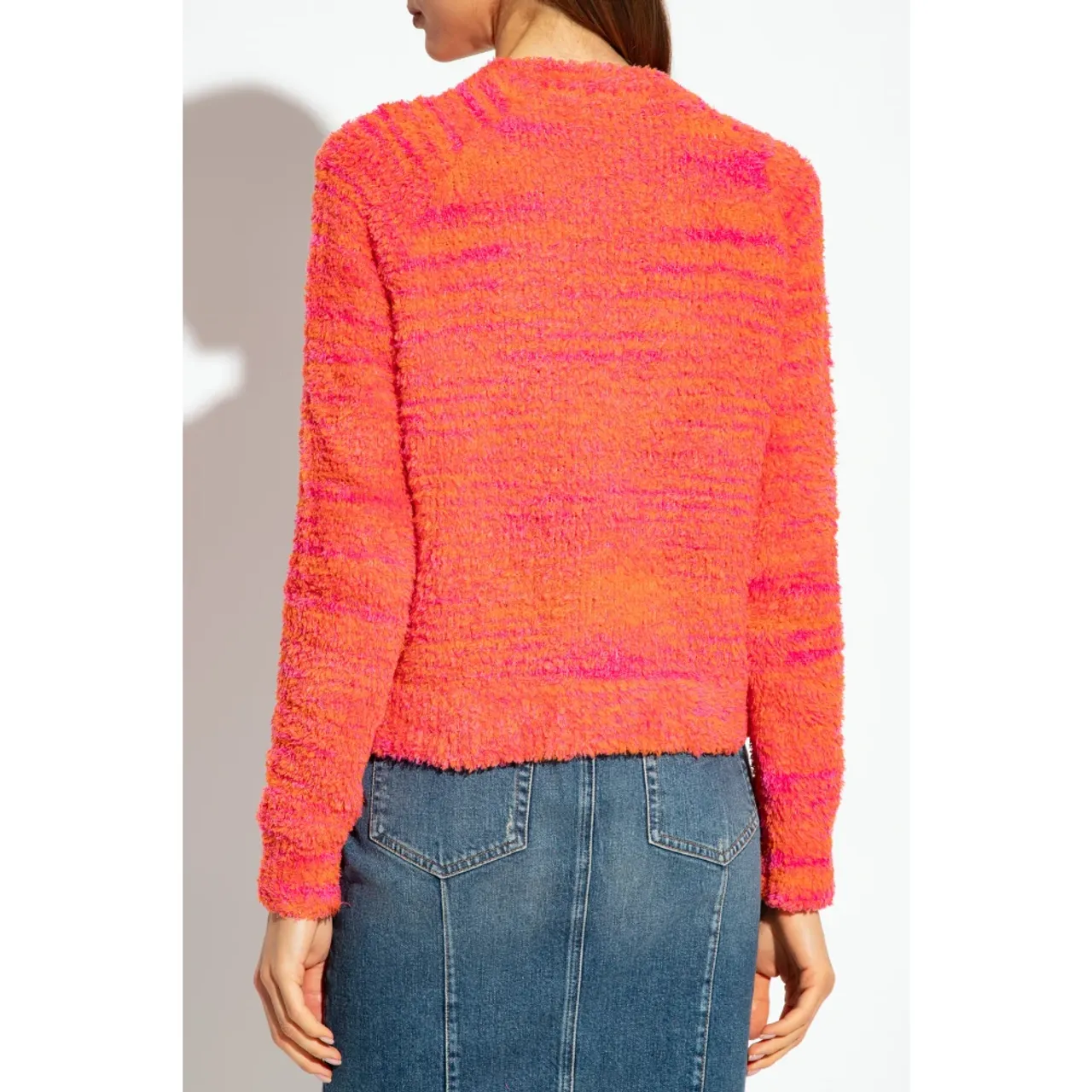 Diesel , M-Kyra sweater with logo ,Orange female, Sizes: