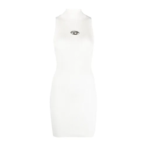 Diesel , M-Onervax White Dress ,Beige female, Sizes: