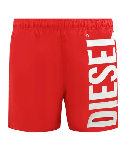 Diesel Mens BMBX-WAVE-WF Red Swim Shorts