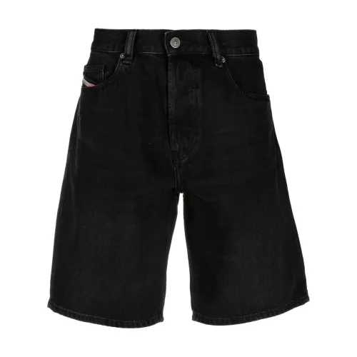 Diesel , Men's Clothing Shorts Black Ss23 ,Black male, Sizes: