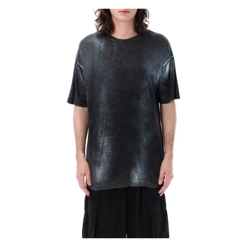 Diesel , Mens Clothing T-Shirts Polos Black Wash Ss24 ,Black male, Sizes: