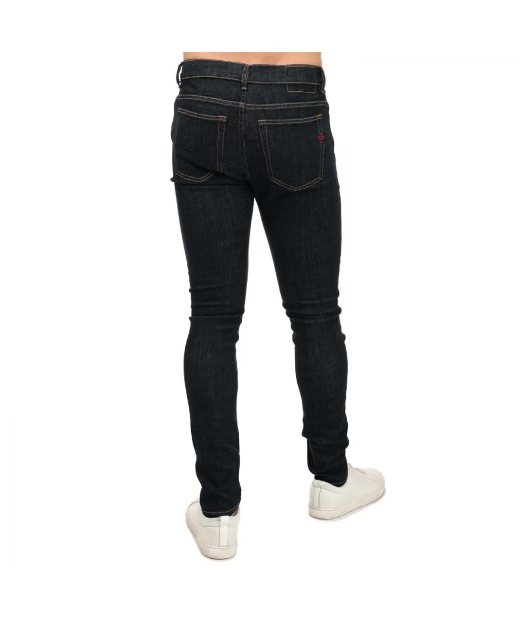 Diesel Mens D-Amny Skinny Jeans in Black Cotton