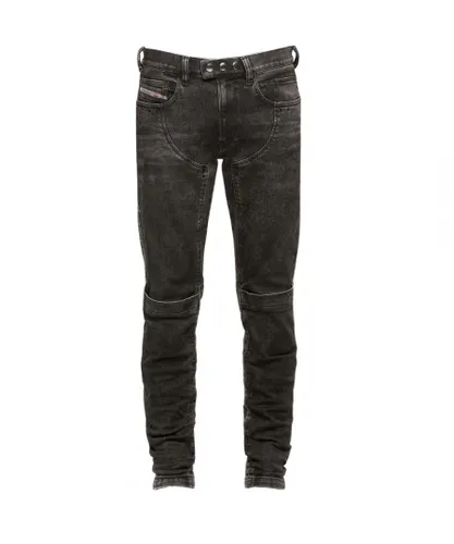 Diesel Mens D-Dean-SP1 009LI Jeans - Black Cotton