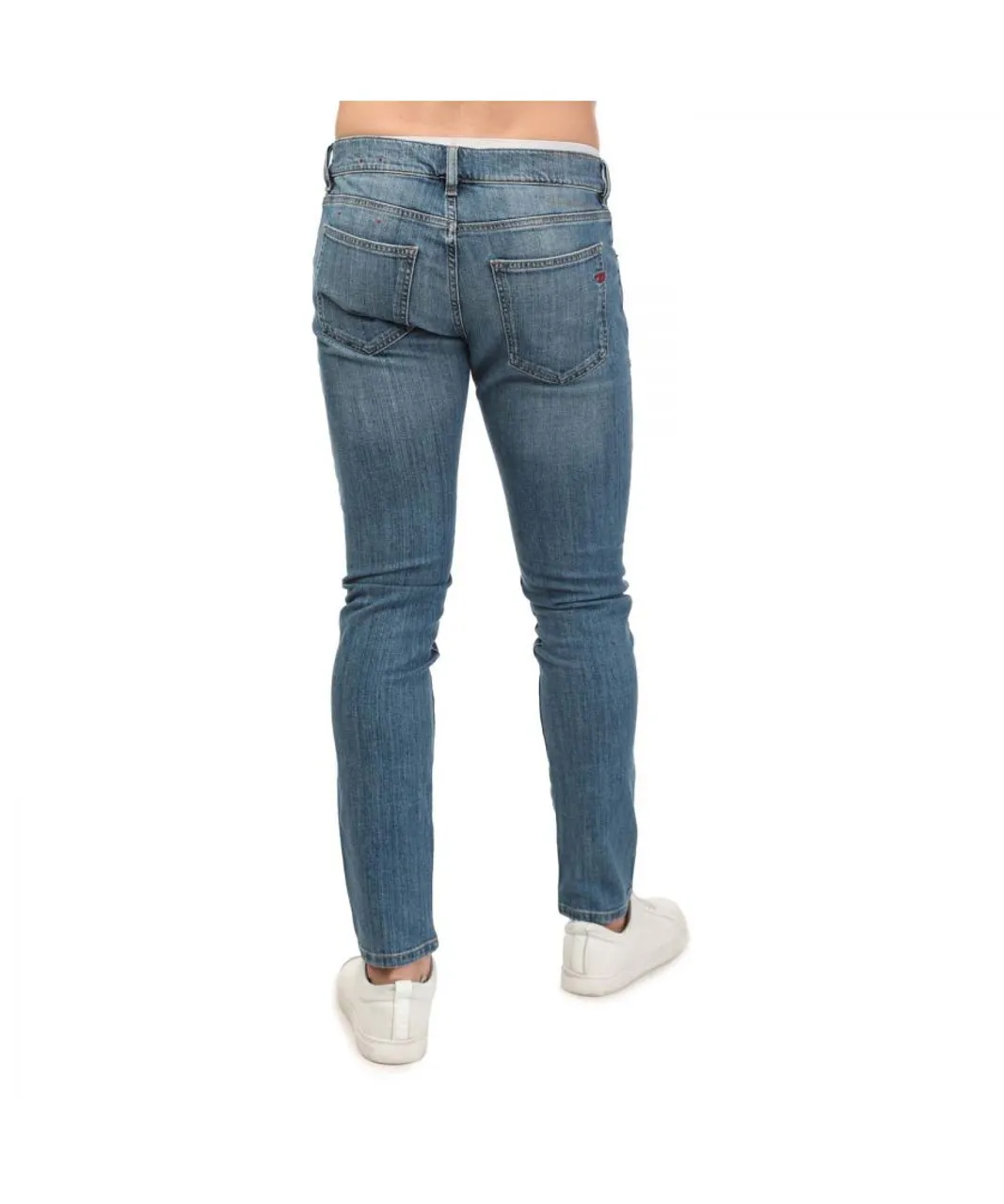Diesel Mens D-Strukt Slim Jeans in Denim - Blue Cotton