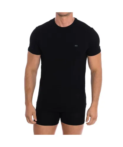 Diesel Mens Pack-3 Short-sleeved T-shirts Cotton 00SPDG-0LIAD men - Black