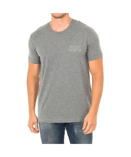 Diesel Mens short-sleeved round neck t-shirt 00CG46-0QAZN - Grey